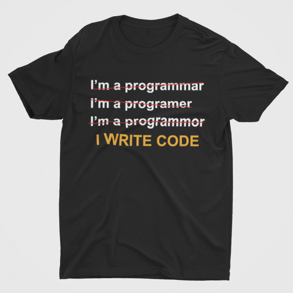 T-shirt "I write code"