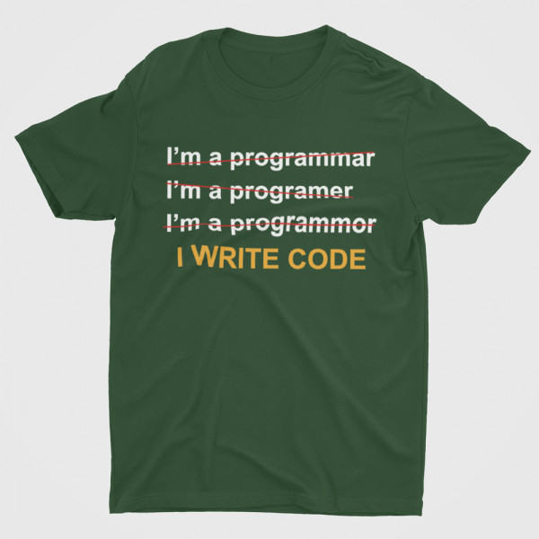 T-shirt "I write code"