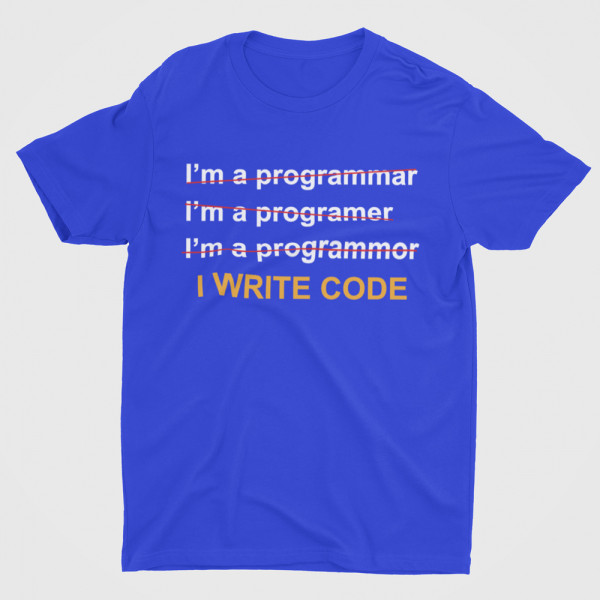 T-shirt "I write code"