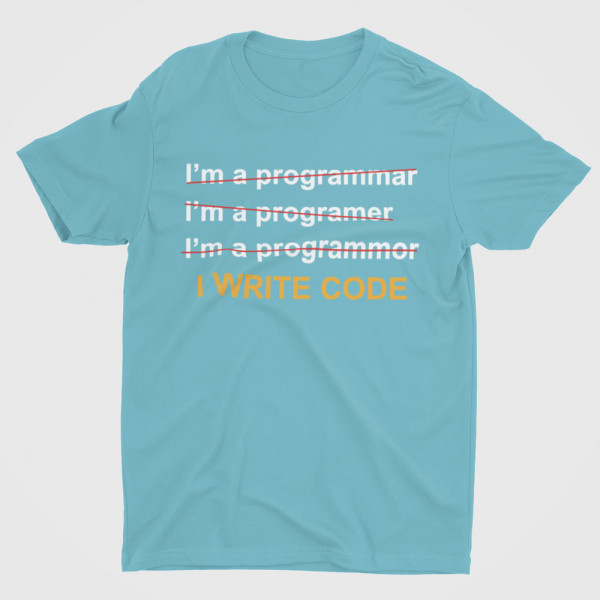 T-shirt "I write code"