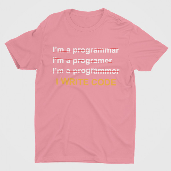 T-shirt "I write code"
