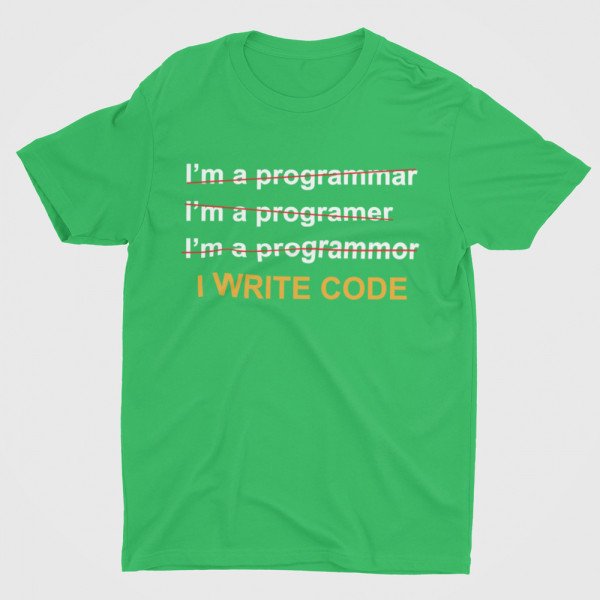 T-shirt "I write code"