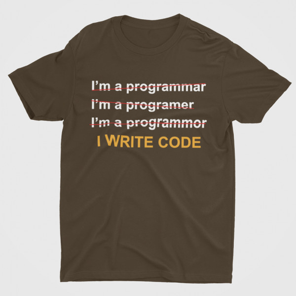 T-shirt "I write code"