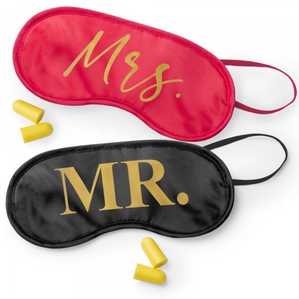 Sleep mask set "Mr. and Mrs." Sleep mask set "Mr. and Mrs."