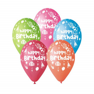 Balloons "Happy Birthday" (5 pcs.)