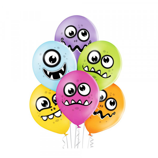 Balloons "Monsters" (6 pcs.) Balloons "Monsters" (6 pcs.)
