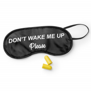Sleep mask "Don't wake me up, please"