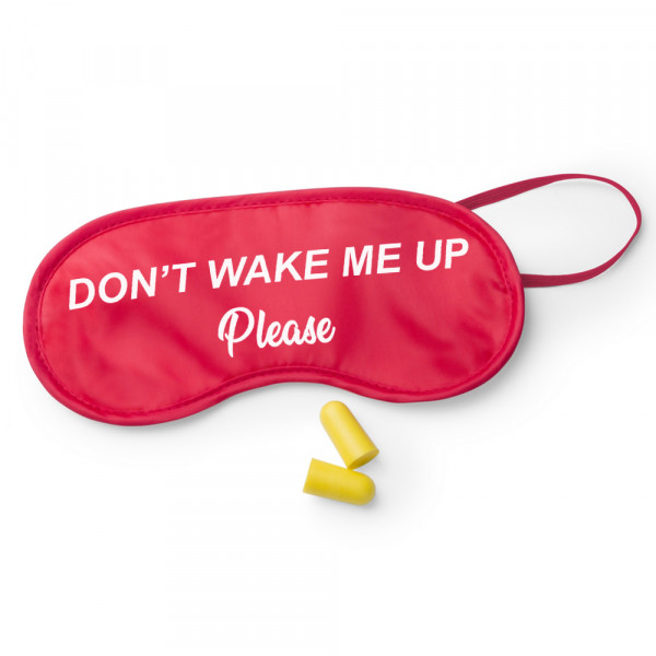 Sleep mask "Don't wake me up, please" Sleep mask "Don't wake me up, please"
