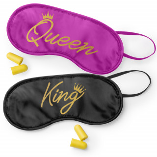 Sleep mask set "King & Queen"