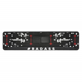 Car number plate frame "Bad Ass"
