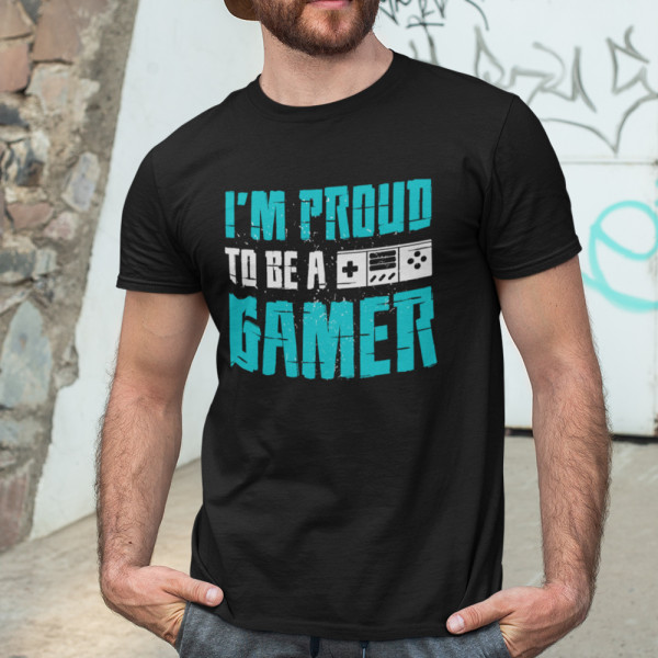 T-shirt "I'm proud to be a gamer"