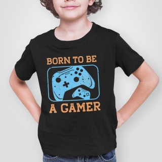 Kids' T-shirt "Born to be a gamer"