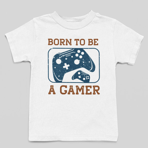 Kids' T-shirt "Born to be a gamer"