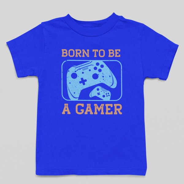 Kids' T-shirt "Born to be a gamer"