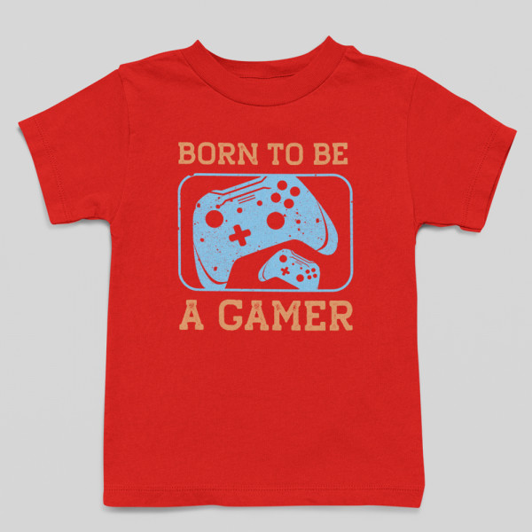 Kids' T-shirt "Born to be a gamer"
