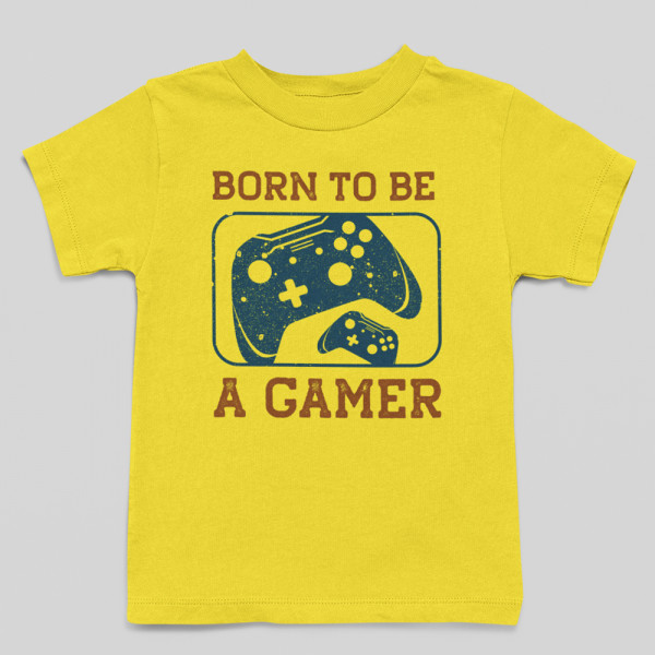 Kids' T-shirt "Born to be a gamer"