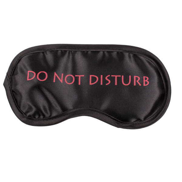 Sleep mask with inscription