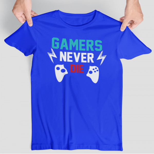 T-shirt "Gamers never die"