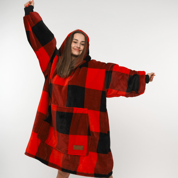 BARAMOOR sweatshirt-blanket "Large lattice"