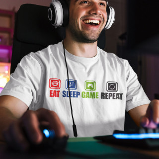 T-shirt "Eat.Sleep.Game.Repeat."