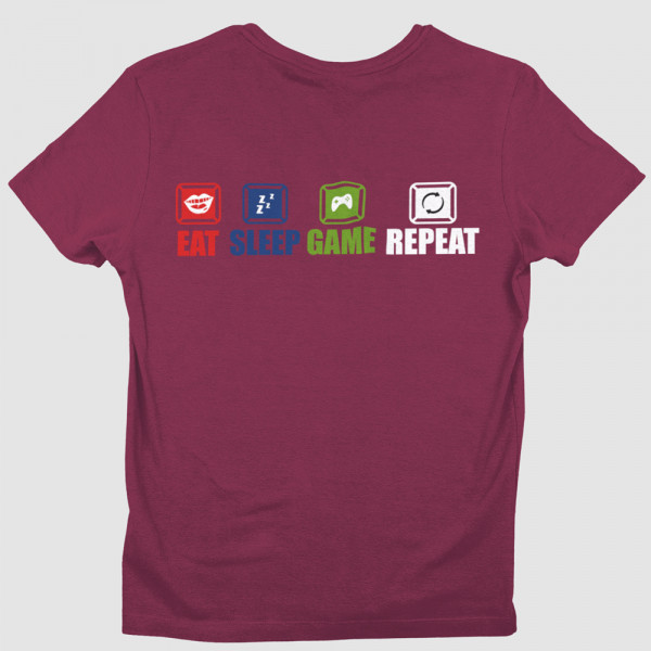 T-shirt "Eat.Sleep.Game.Repeat."