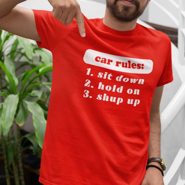 T-shirt "Car rules" T-shirt "Car rules"