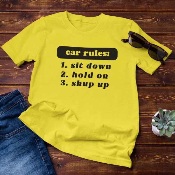 T-shirt "Car rules" T-shirt "Car rules"