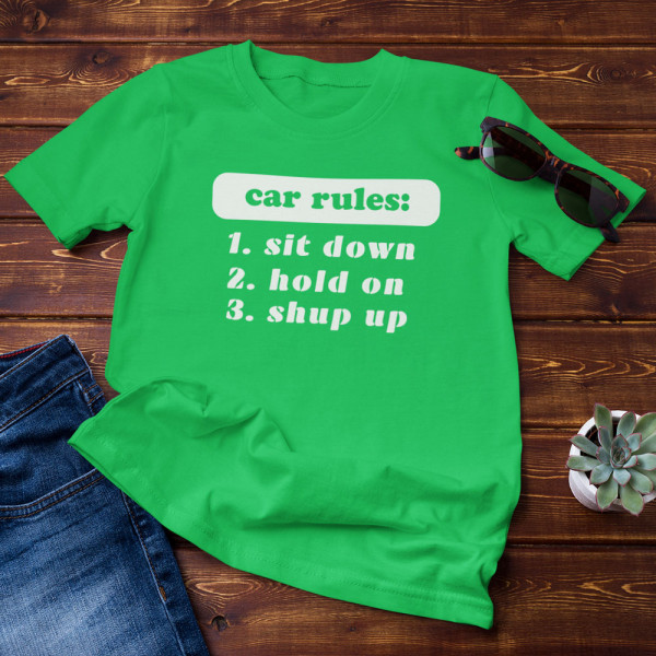 T-shirt "Car rules" T-shirt "Car rules"