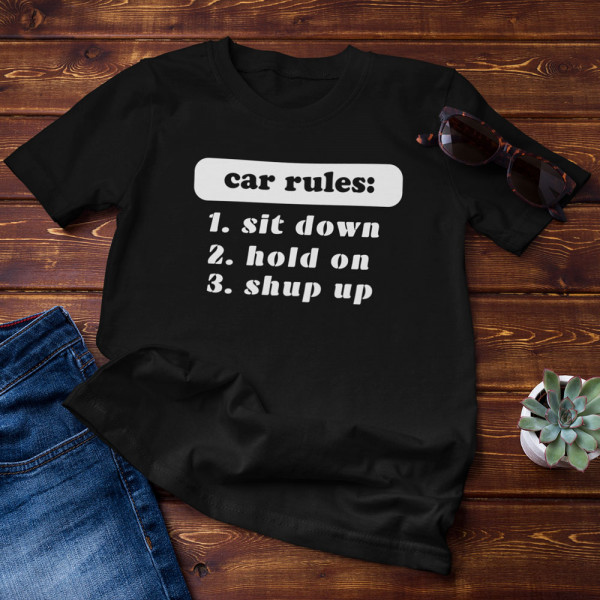 T-shirt "Car rules" T-shirt "Car rules"
