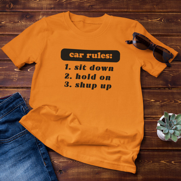 T-shirt "Car rules" T-shirt "Car rules"