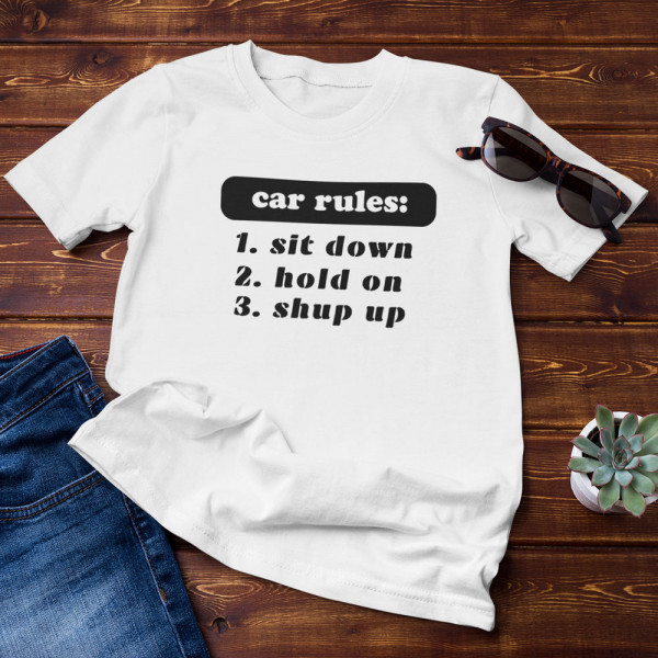 T-shirt "Car rules" T-shirt "Car rules"