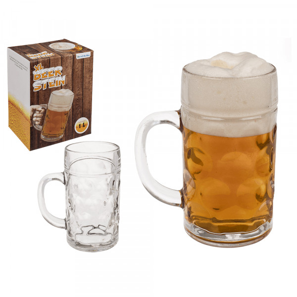 XL Beer Mug "Beer Stein" (1 liter) XL Beer Mug "Beer Stein" (1 liter)