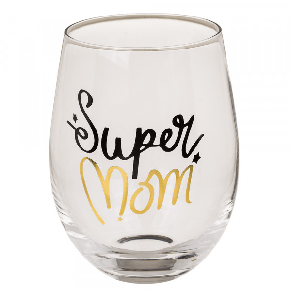 Set of Glasses "Super Mom & Cool Daddy" Set of Glasses "Super Mom & Cool Daddy"