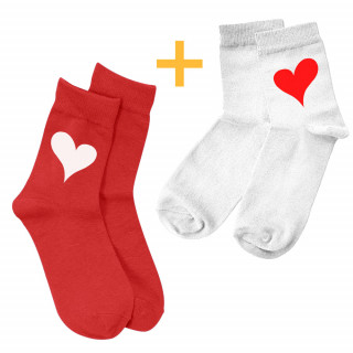 Couple's socks set "Hearts"