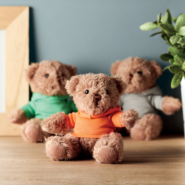 Teddy bear and mug set "Love you more than yesterday"