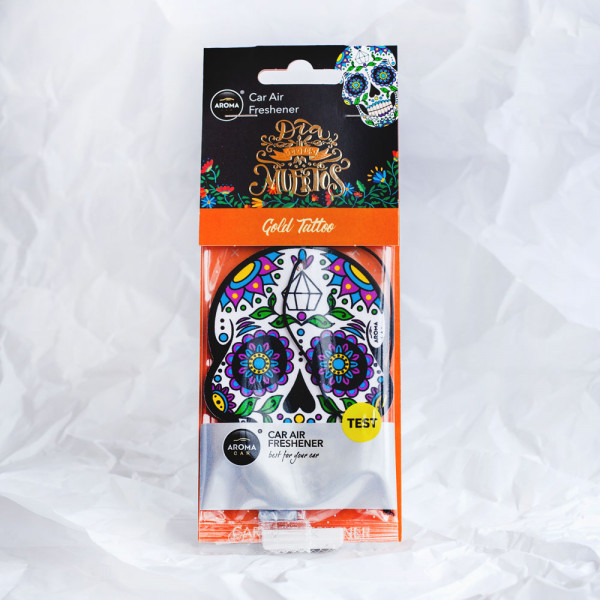 Hanging air freshener "Gold tattoo" Hanging air freshener "Gold tattoo"