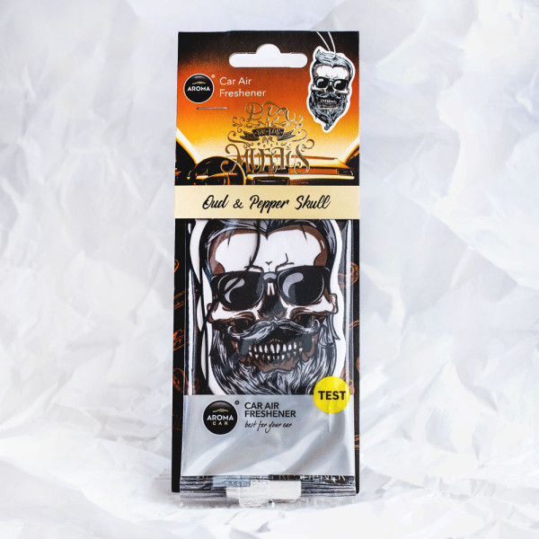 Hanging air freshener "Pepper skull"