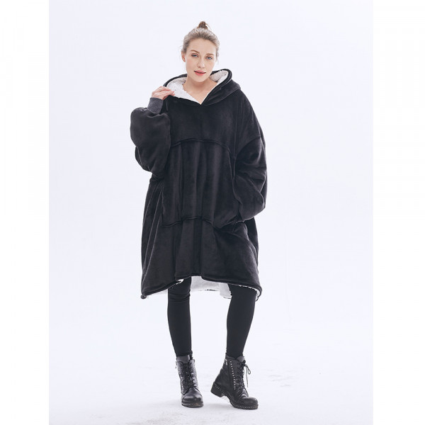 BARAMOOR sweatshirt-blanket "Black"