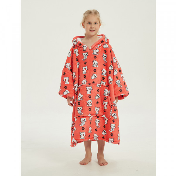 Kids' BARAMOOR Sweatshirt - Blanket "White Cat"