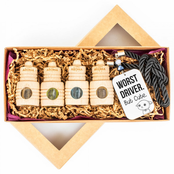 Car scent set "Worst driver, but cute" Car scent set "Worst driver, but cute"