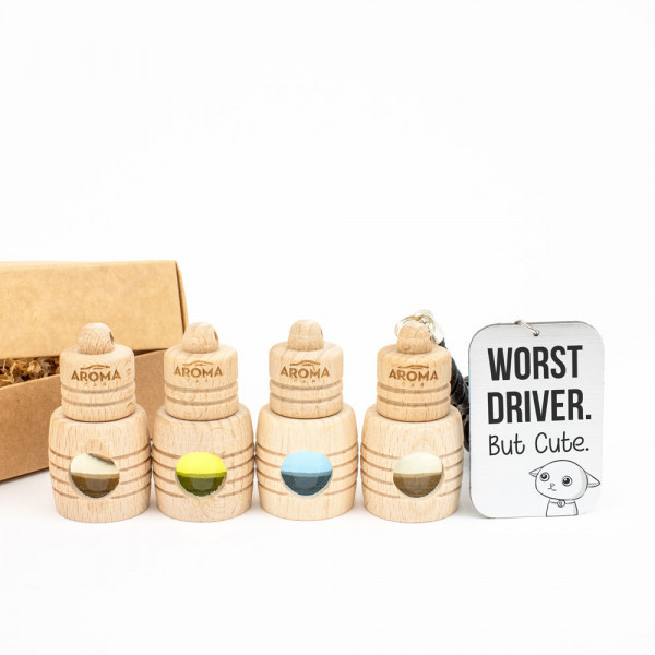 Car scent set "Worst driver, but cute" Car scent set "Worst driver, but cute"
