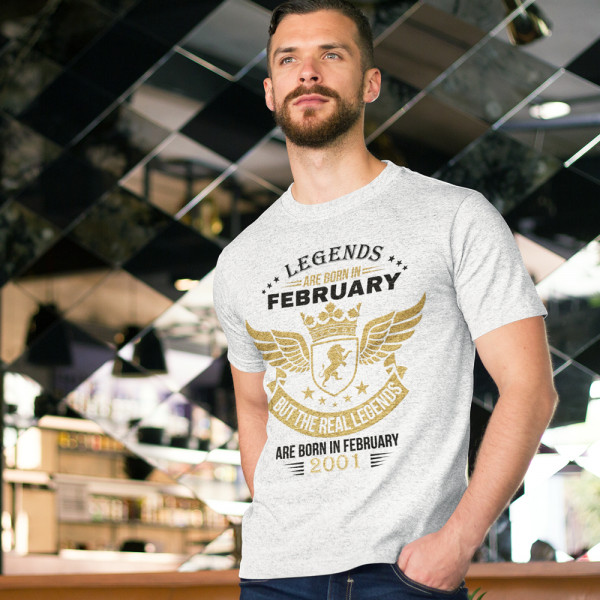T-shirt "Real legends" with your selected month