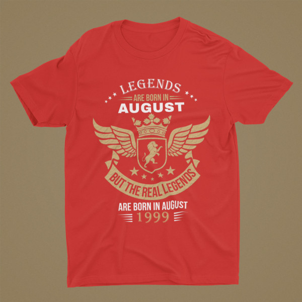 T-shirt "Real legends" with your selected month