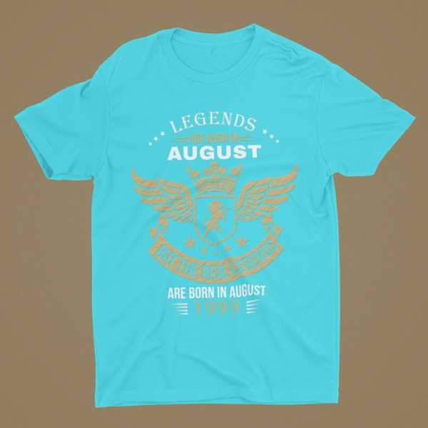 T-shirt "Real legends" with your selected month