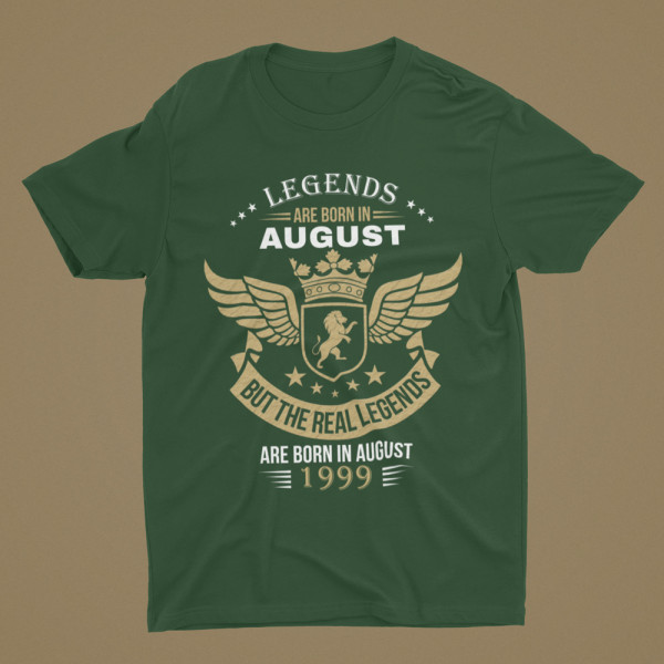 T-shirt "Real legends" with your selected month