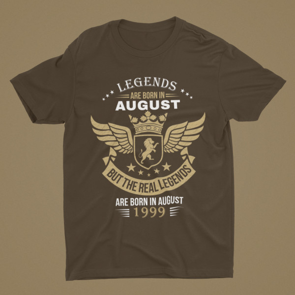 T-shirt "Real legends" with your selected month