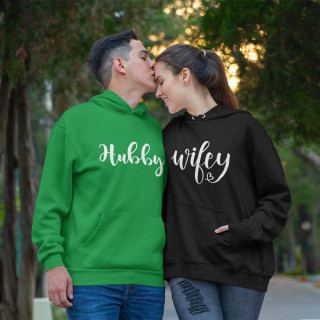 Sweatshirt set "Hubby and Wifey"
