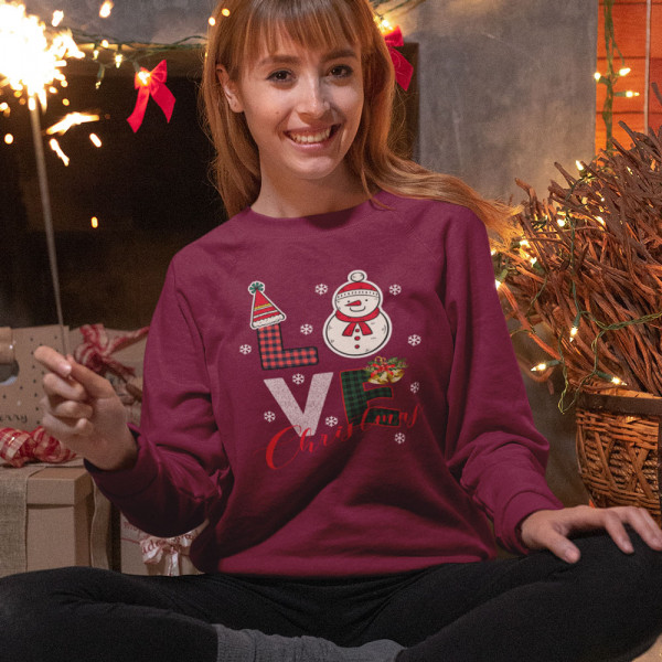 Sweatshirt "Love Christmas" (without hood) Sweatshirt "Love Christmas" (without hood)
