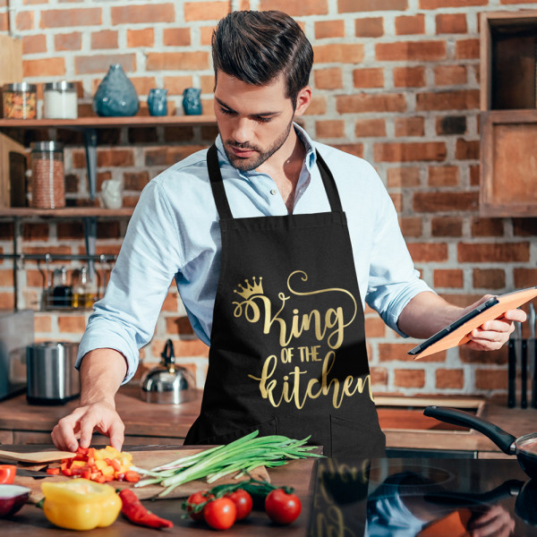 Cotton apron "King of the kitchen"