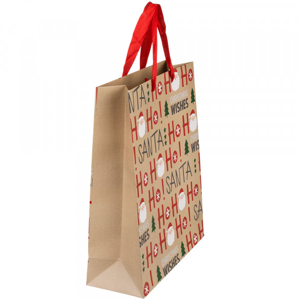 Paper Gift Bag "Ho Ho Ho" (18x10x23cm) Paper Gift Bag "Ho Ho Ho" (18x10x23cm)